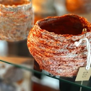 Fiber Art Woven Bowls